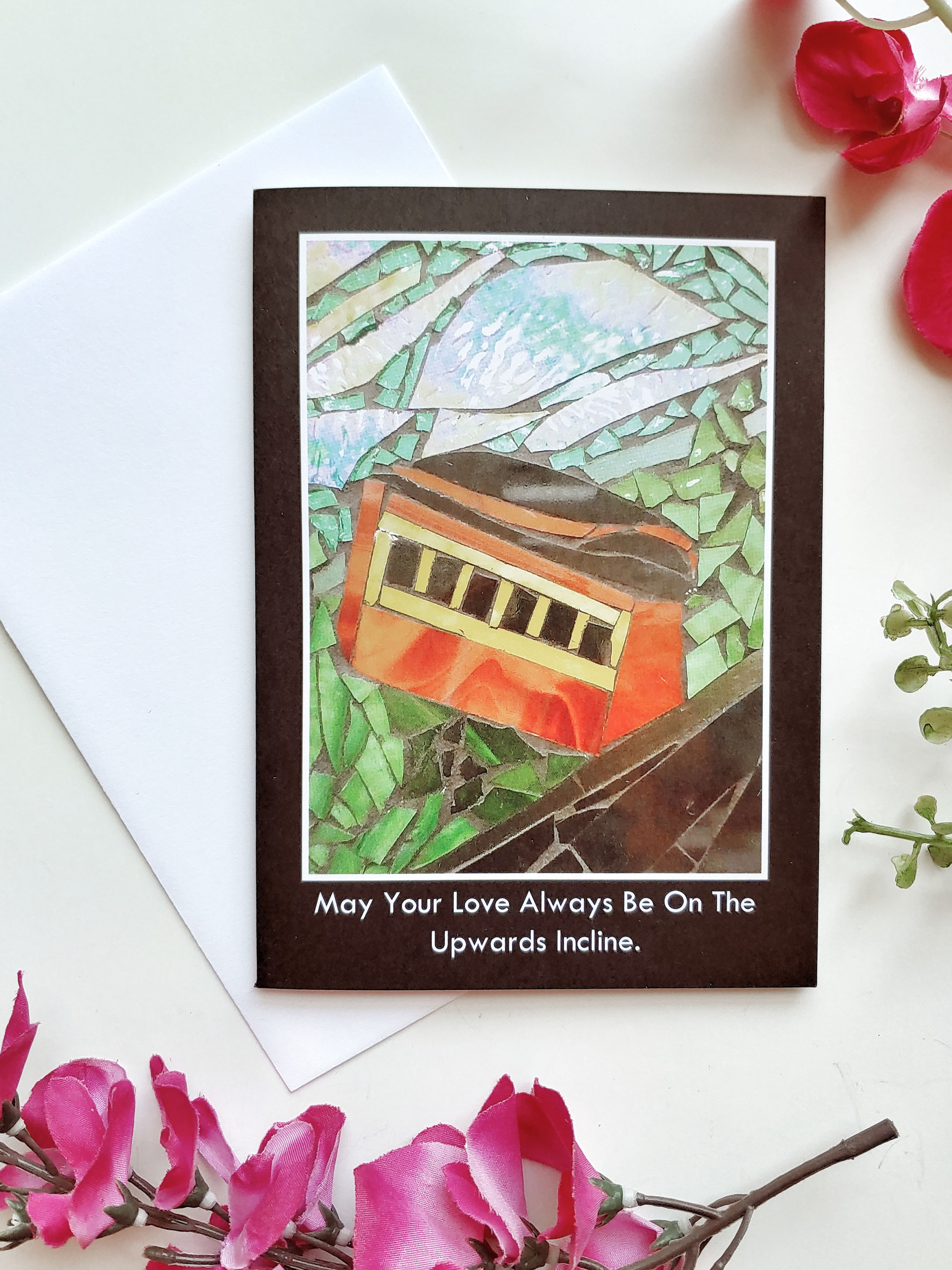 Pittsburgh Incline Greeting Card, by Debbie Jacknin
