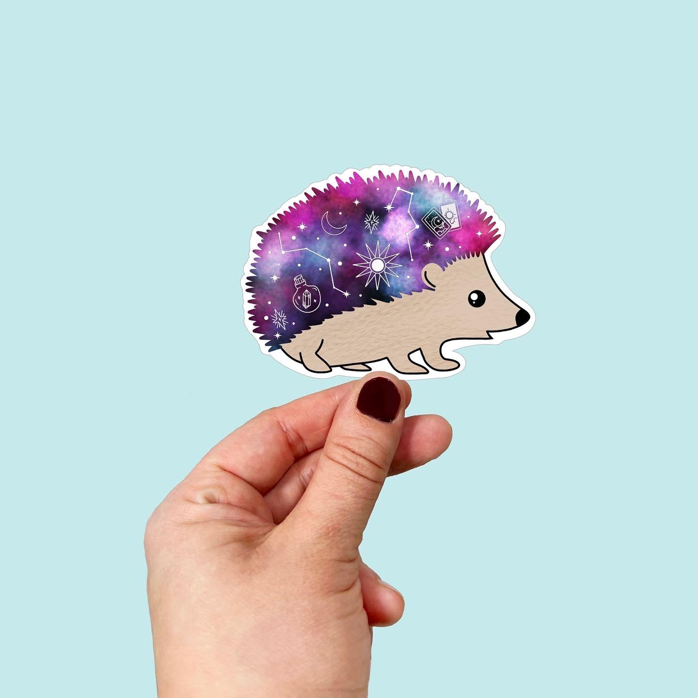 Waterproof Cosmic Hedgehog Sticker