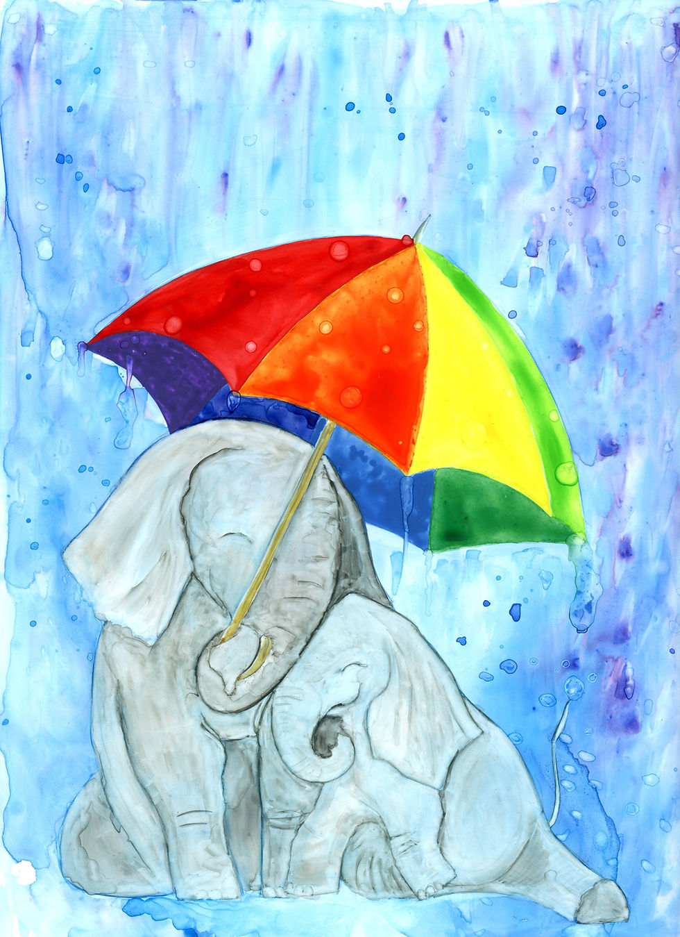 Thumbnail: Elephant, Fox, and Snail+Bibs, Art by Katya Malkin