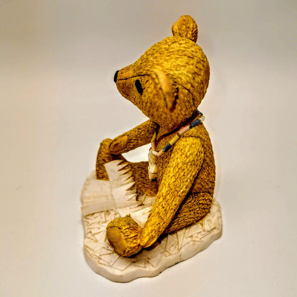 Thumbnail: Royal Doulton Old Bear by Jane Hissey Figurine “Snow Decoration” (SOLD OUT)