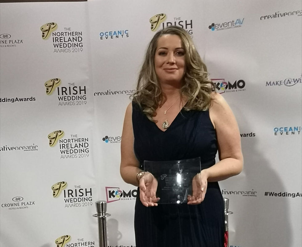 Vera McCullough Jewellery wins Jeweller of the year award at the Northern Ireland Wedding Awards 2019