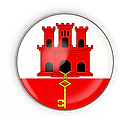 Gibraltar Flag Button