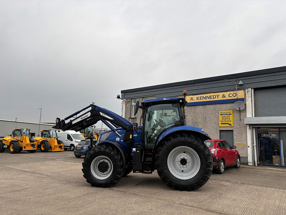 New Holland T6.180 Dynamic Command Blue complete with a Quickie Loader