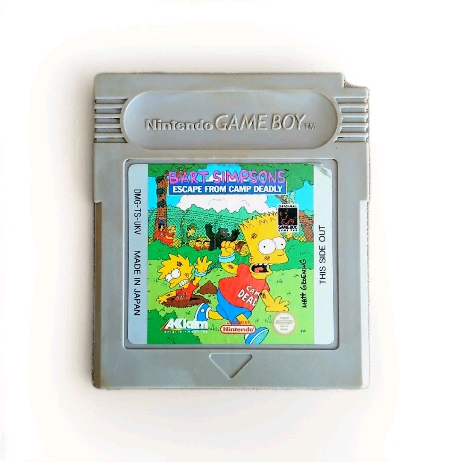 Bart Simpson's Escape From Camp Deadly Nintendo Gameboy Cartridge Only