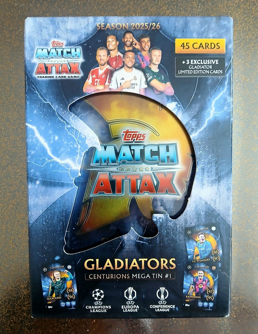 Thumbnail: Match Attax 36 Cards×3/  Gladiators MegaTin#1 / Stickers 51 ×2