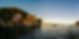 Sunset over the Gulf of Tigullio seen from a boat near Portofino