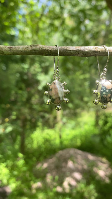Thumbnail: Ocean Jasper Sterling Silver Earrings