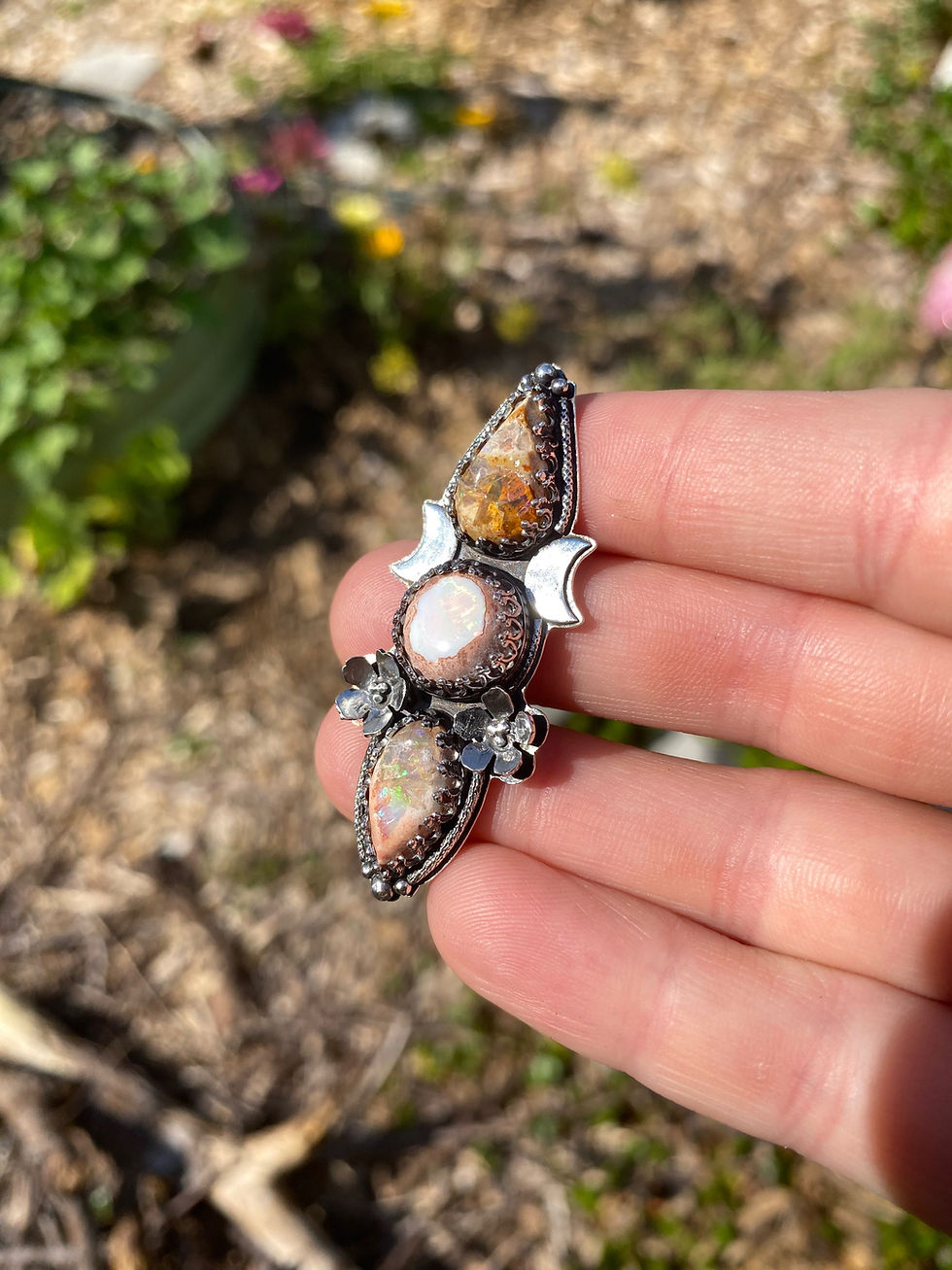 Thumbnail: 'Flora Goddess' Sterling Silver Ring - Made to Size