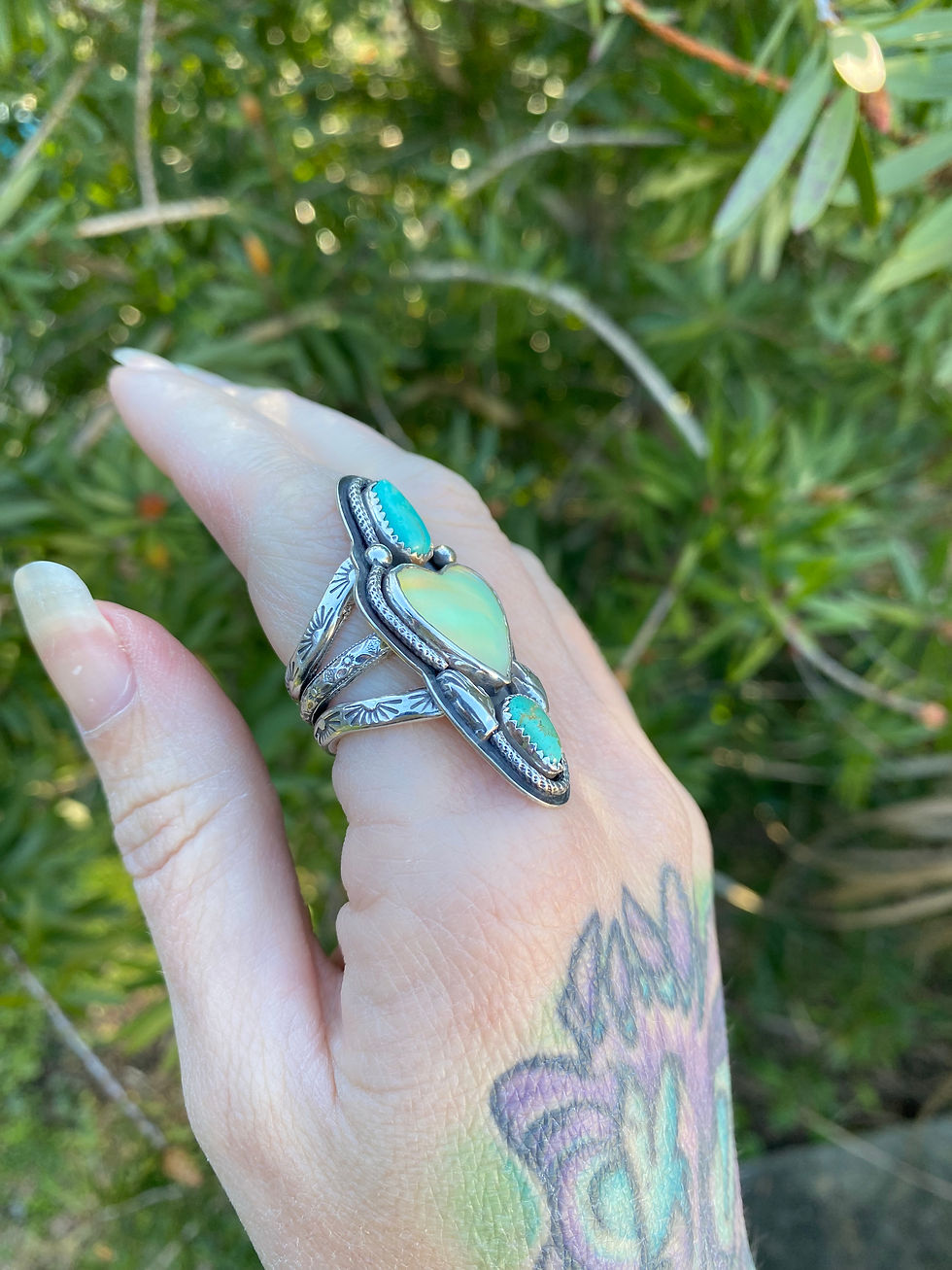 Thumbnail: Luminous Love Sterling Silver Ring, Size 7