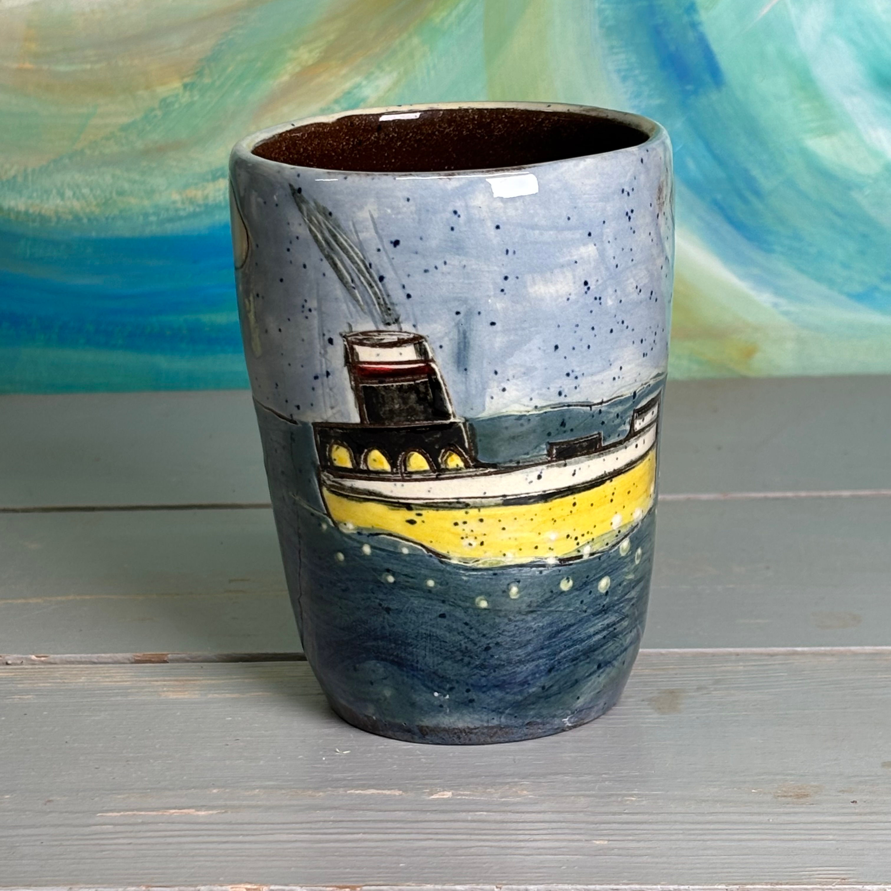 Yellow Steamer tall Rum Cup