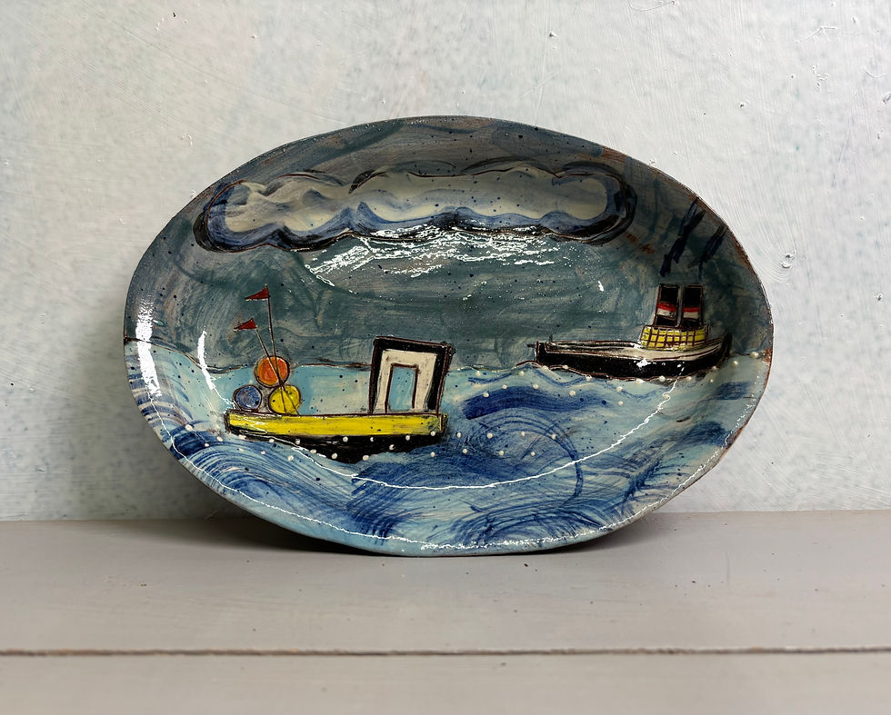 Thumbnail: Shipping Forecast Oval Dish