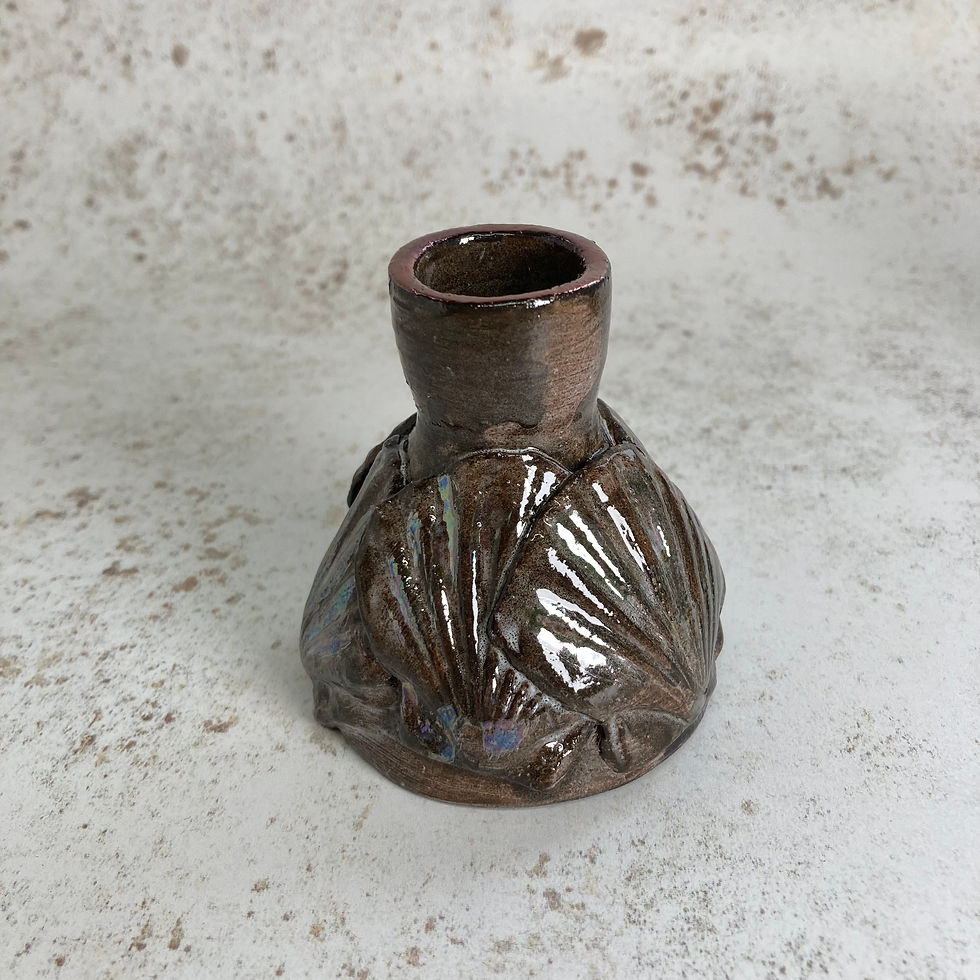 Thumbnail: Candle Stick- Lustred Ceramic Shell