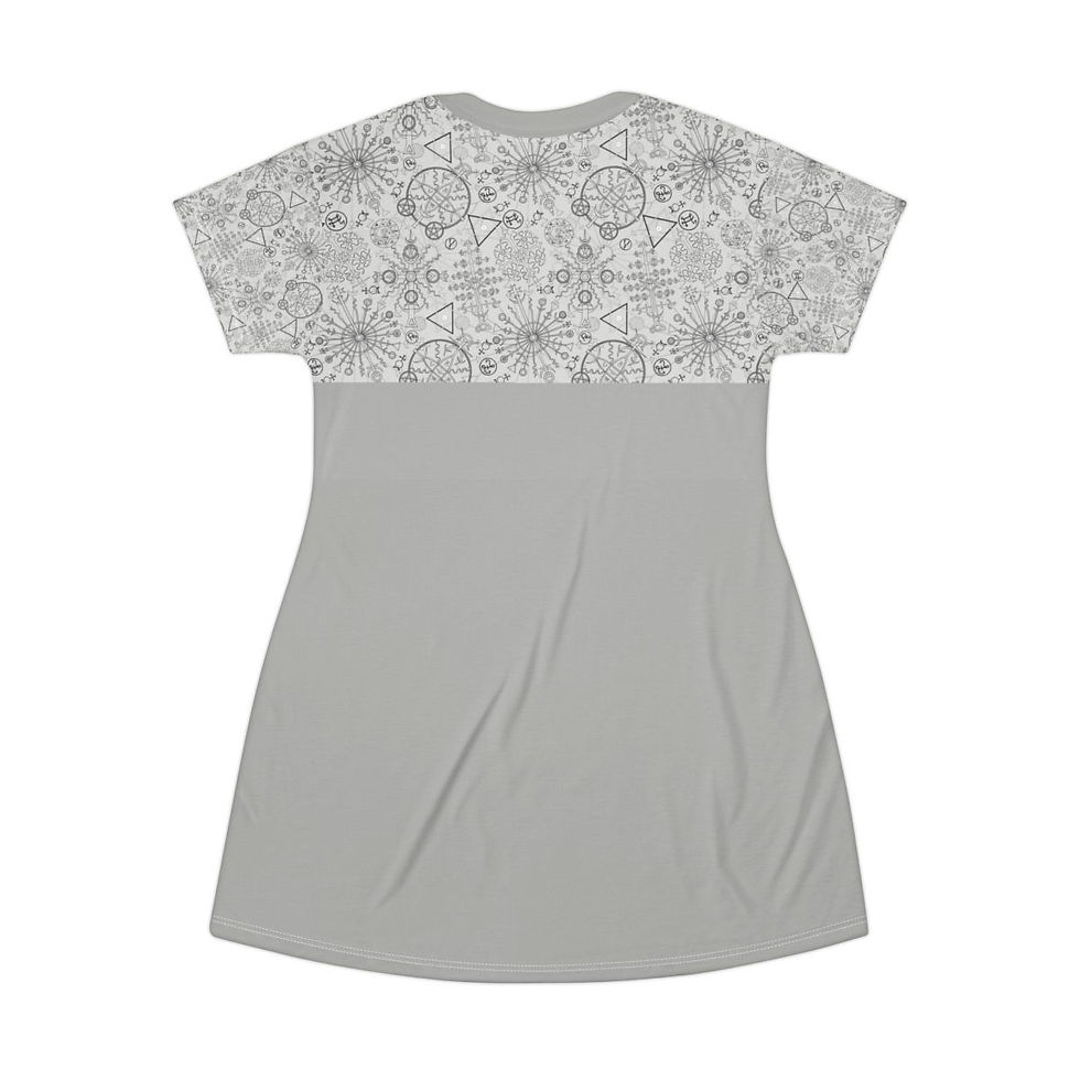 Thumbnail: Metaphysical Symbols Print T-Shirt Dress