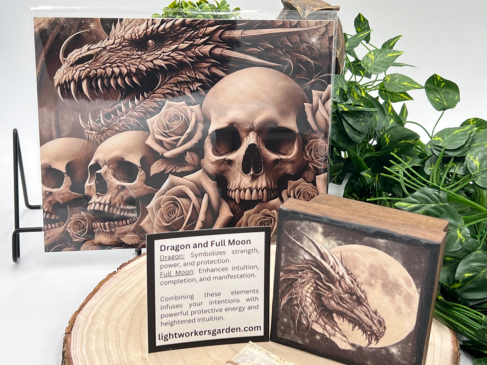 Intention Boxes for Manifestation | Dragon and Full Moon | Lightworker's Gar