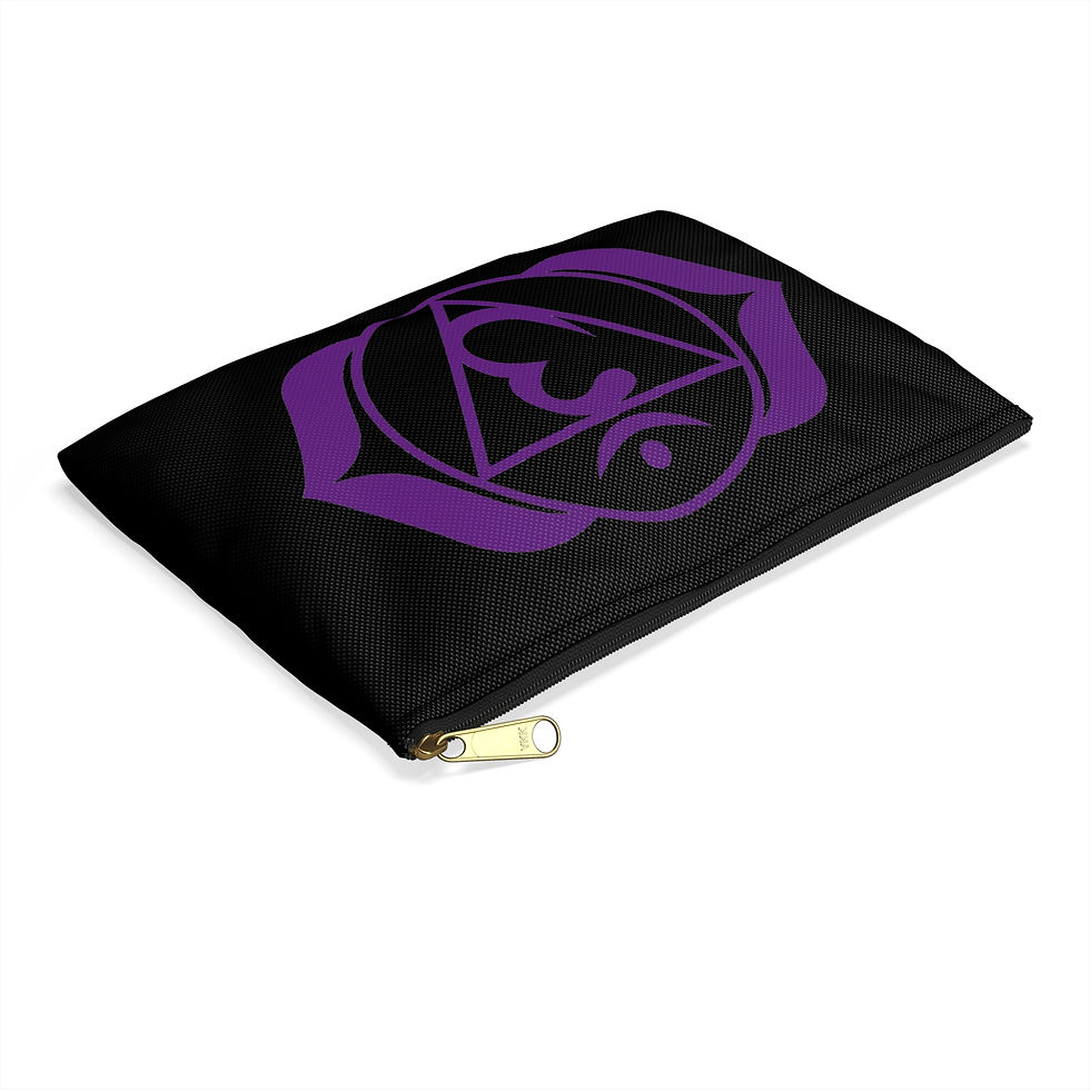 Thumbnail: Third Eye Chakra Accessory Pouch | 7 Chakra Carry Pouch | Travel Case 
