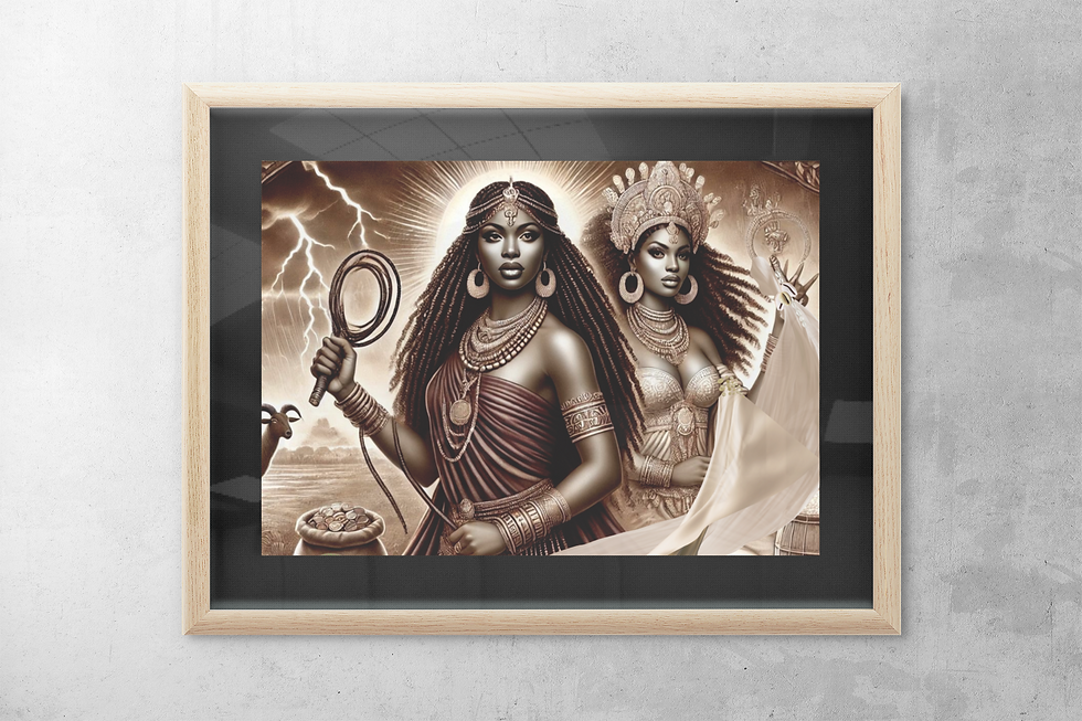 Thumbnail: Oya Art Print | Winds of Fortune: Oya and Aje’s Dance