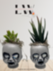 Creepy Doll Head Planter, Gothic Planter, Unique Planters, Faux Succulent Planters, Metaphysical Planters, Alternative Home D