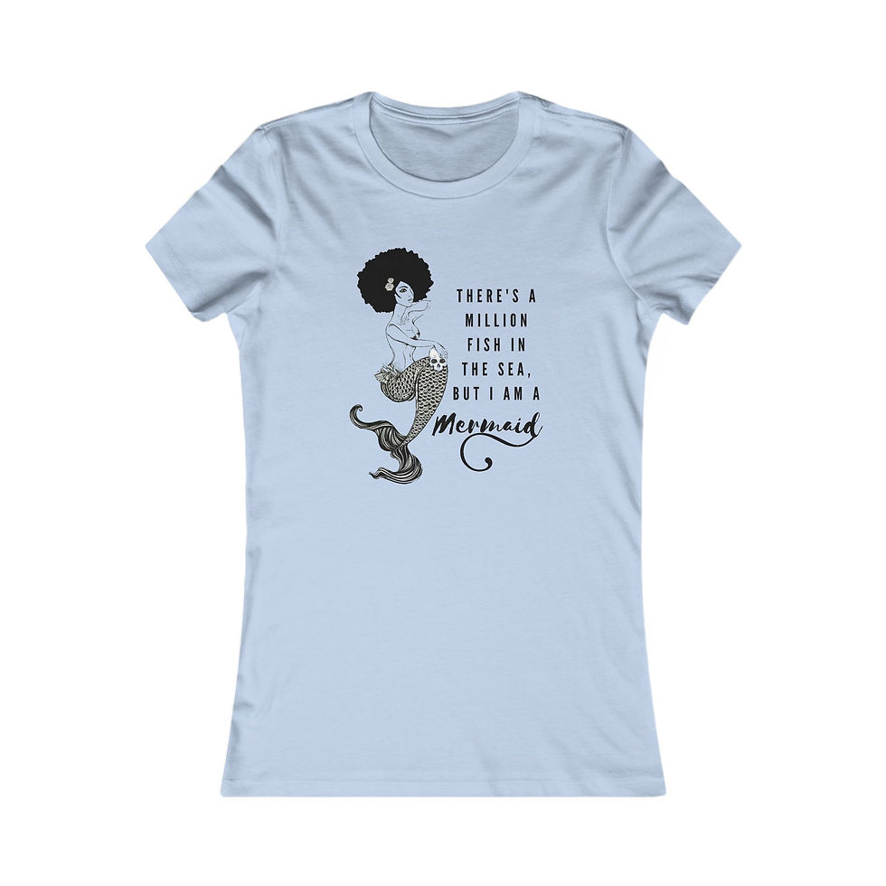 Thumbnail: Women's There's A Million Fish In the Sea Favorite Tee | Afro Light