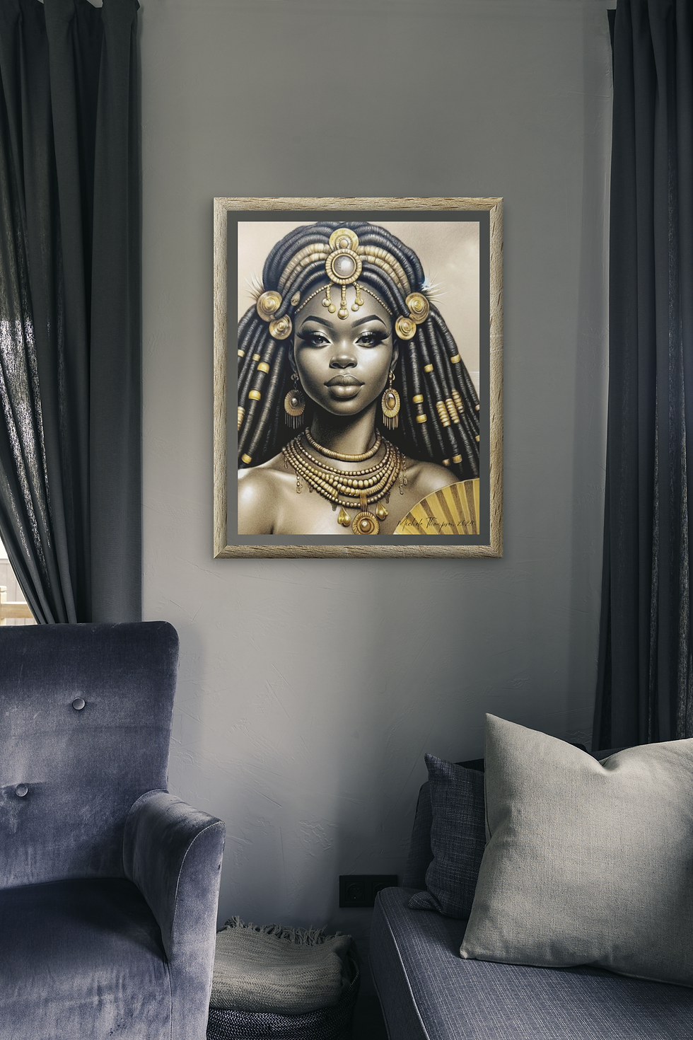 Thumbnail: Oshun Art Print | Rivers of Gold: Oshun's Embrace