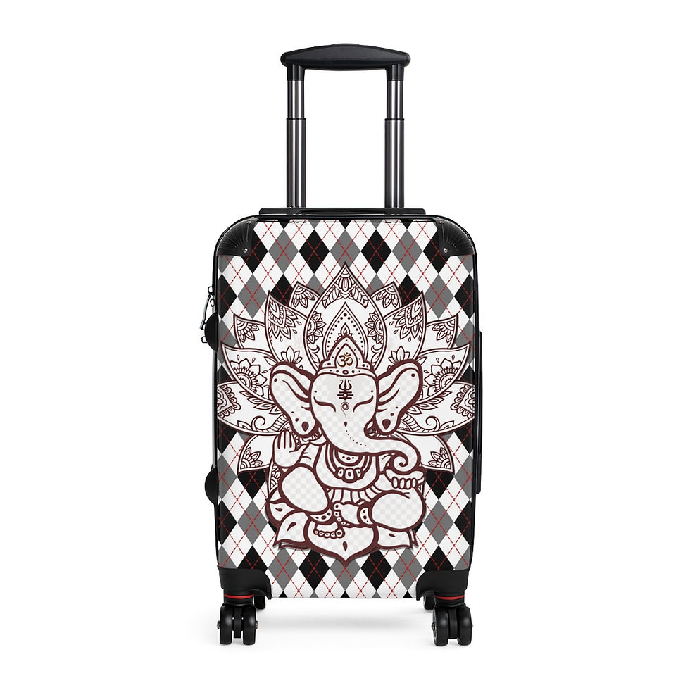 Ganesh - Diamond Pattern - Carry On Suitcase