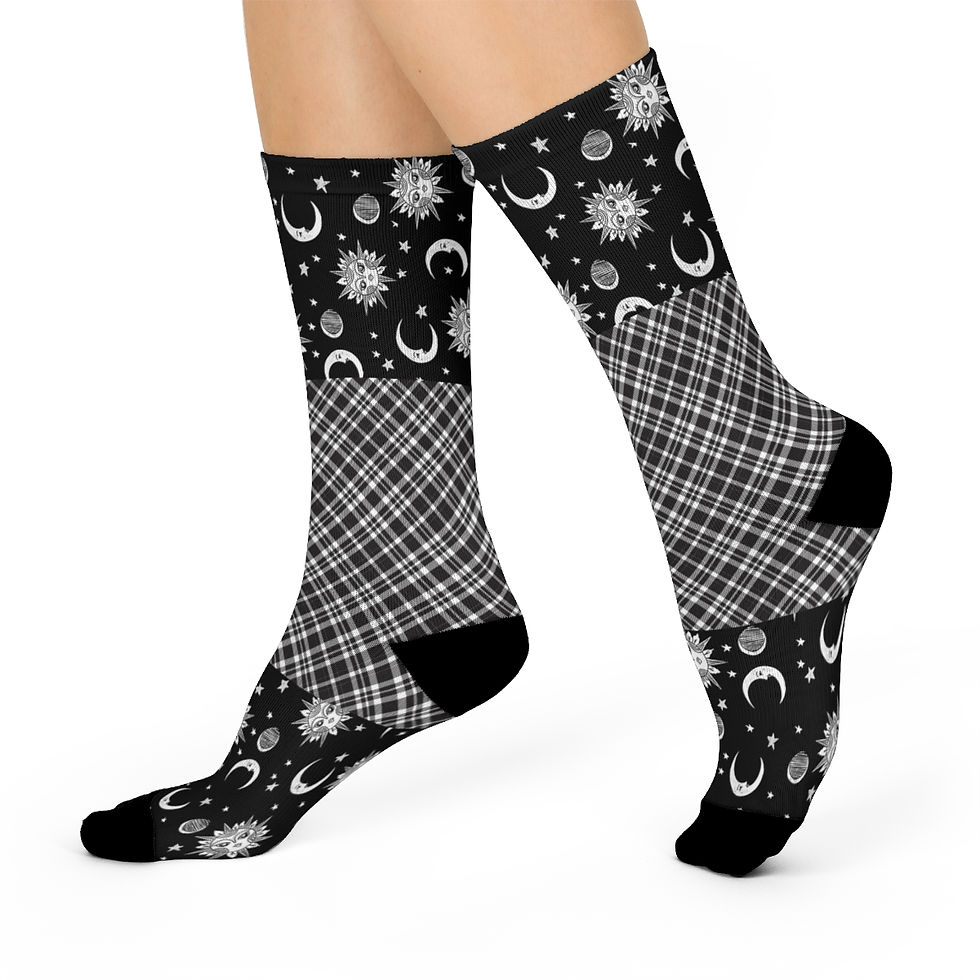 Thumbnail: Sun and Moon Crew Socks