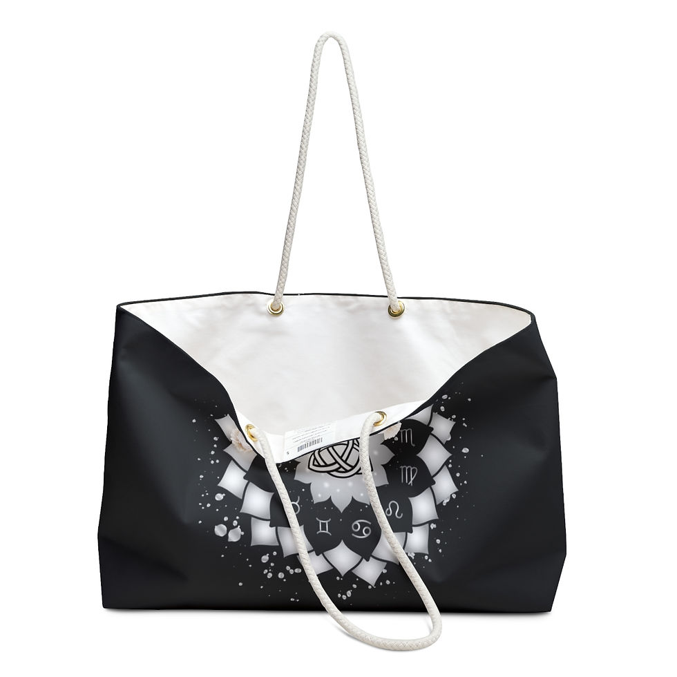 Thumbnail: Triquetra Astrology Zodiac Circle Weekender Bag