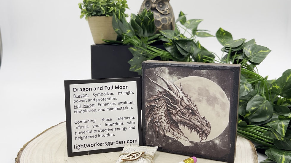 Thumbnail: Intention Boxes for Manifestation | Dragon and Full Moon | Lightworker's Gar
