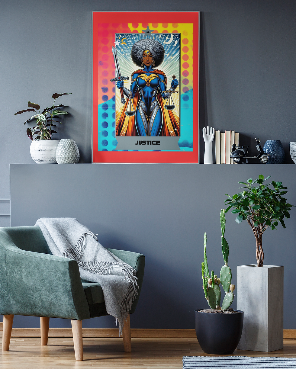 Thumbnail: Heroes Within Tarot Collection | Justice