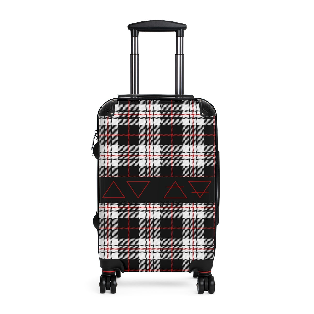 Four Elements - Carry On Suitcase - Red Tartan