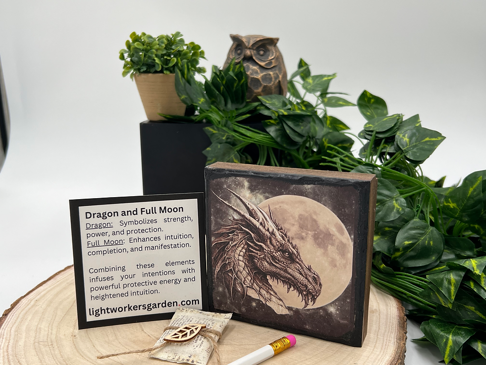Intention Boxes for Manifestation | Dragon and Full Moon | Lightworker's Gar