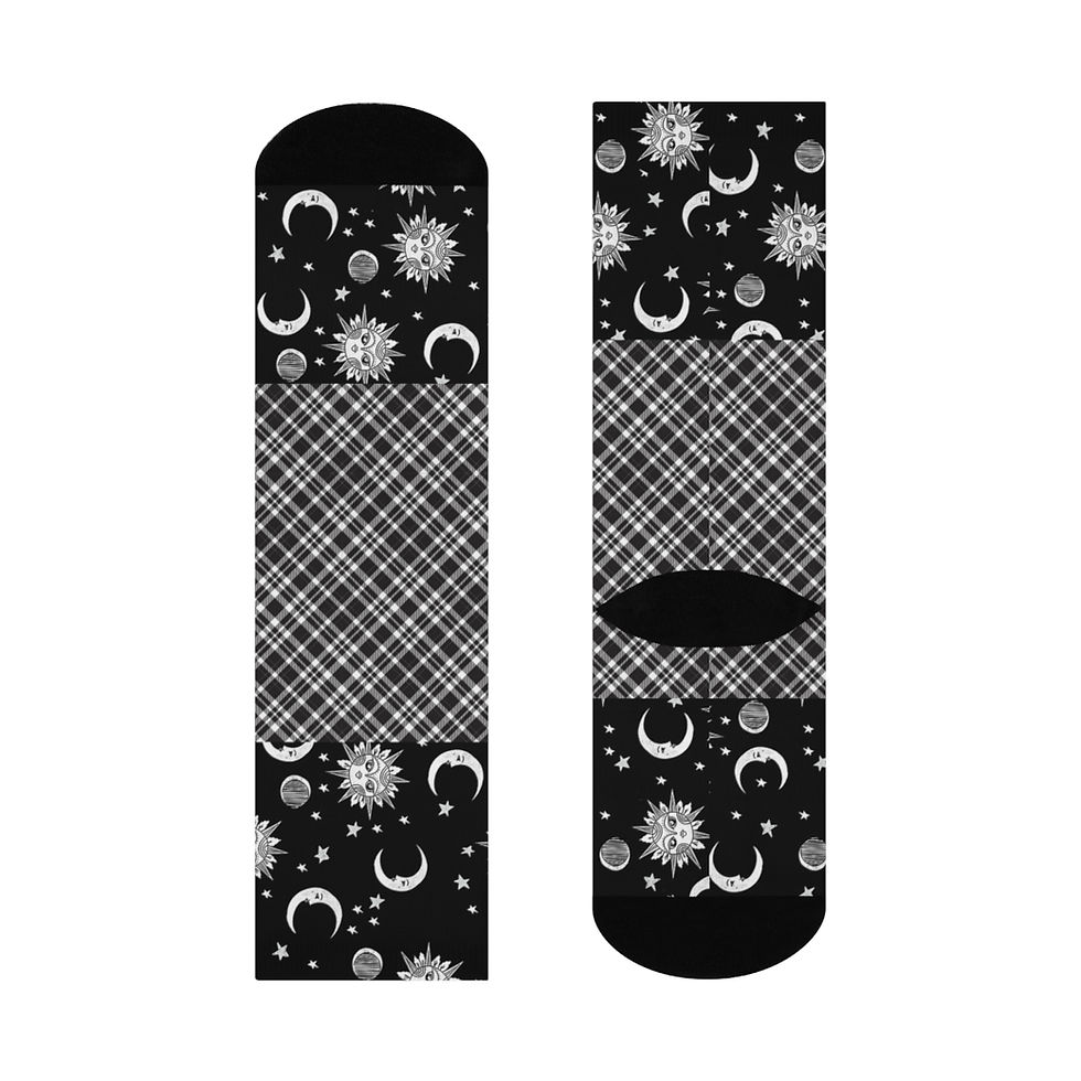 Thumbnail: Sun and Moon Crew Socks