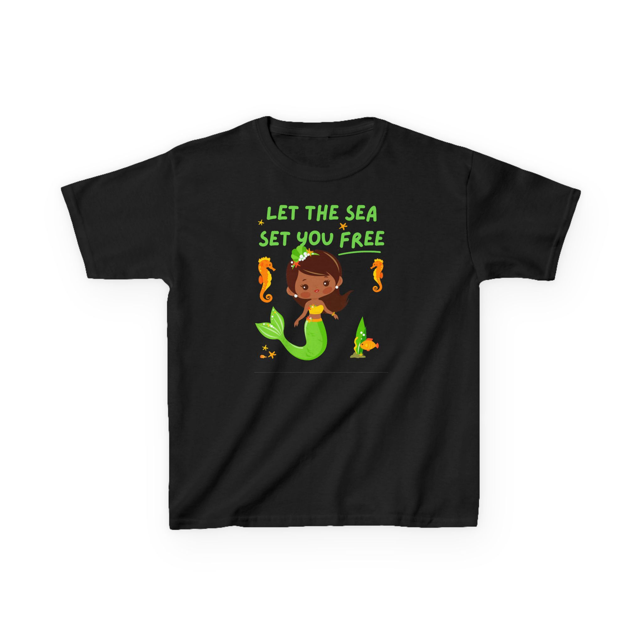 Kids Youth Heavy Cotton™ Tee | Let The Sea Set You Free