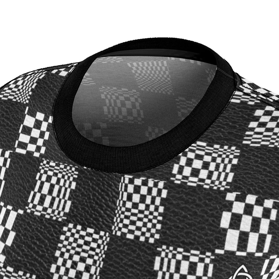 Thumbnail: Women's Black White Check Triquetra Tee