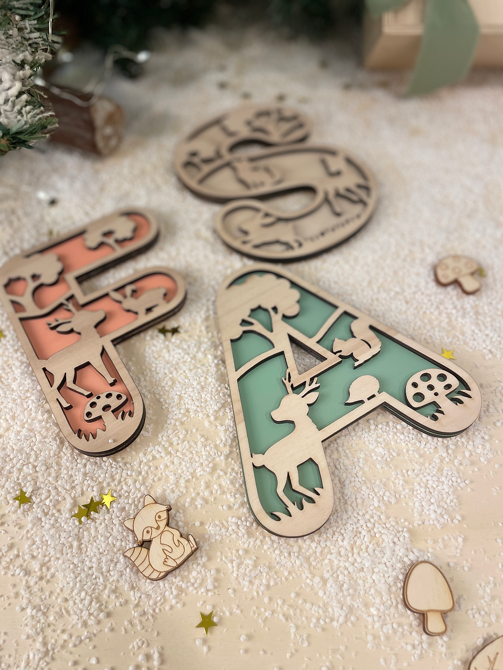 Miniatura: Letterone "Animali del bosco"