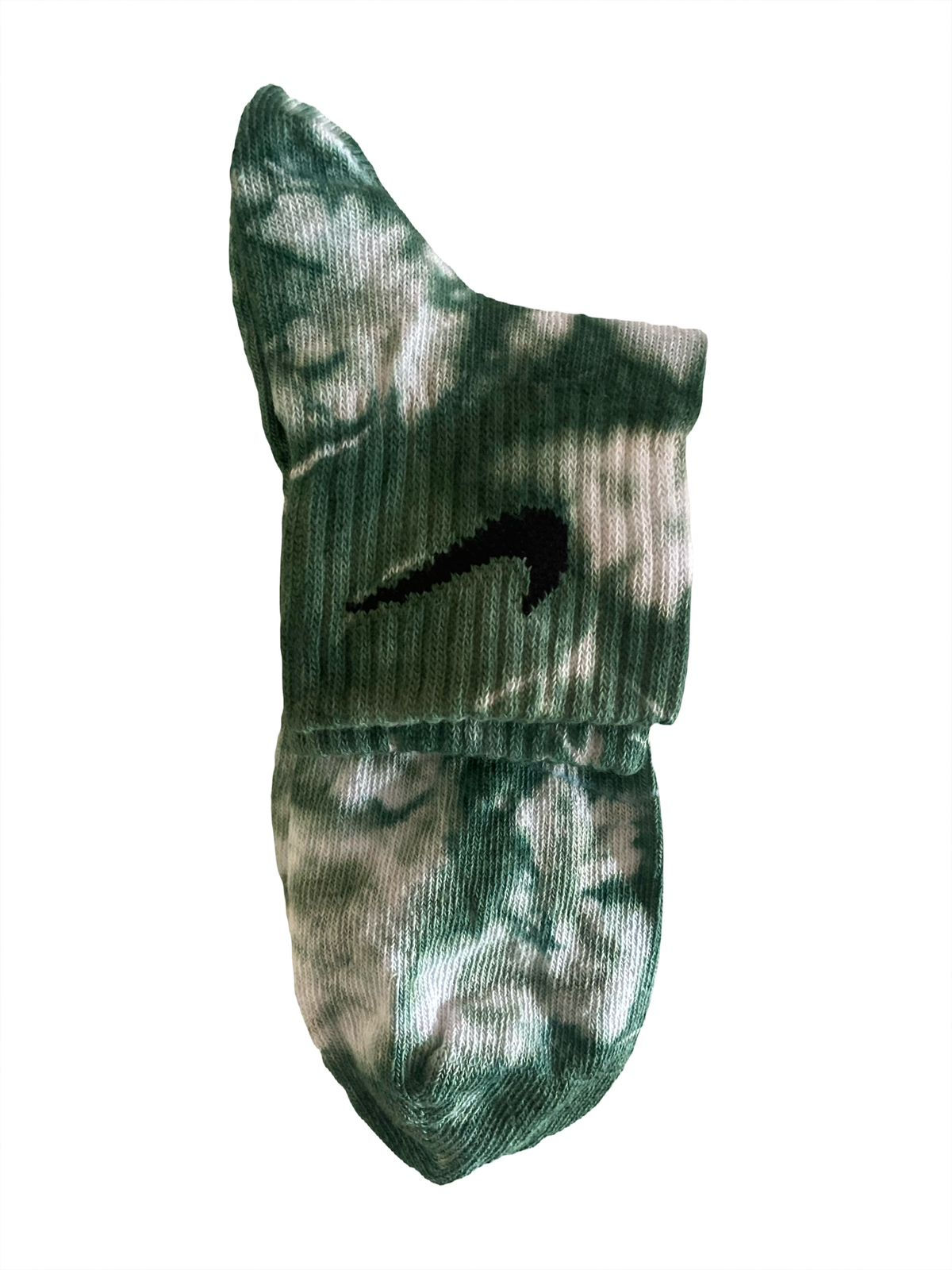 GREEN NIKE TIE DYE SOCKS