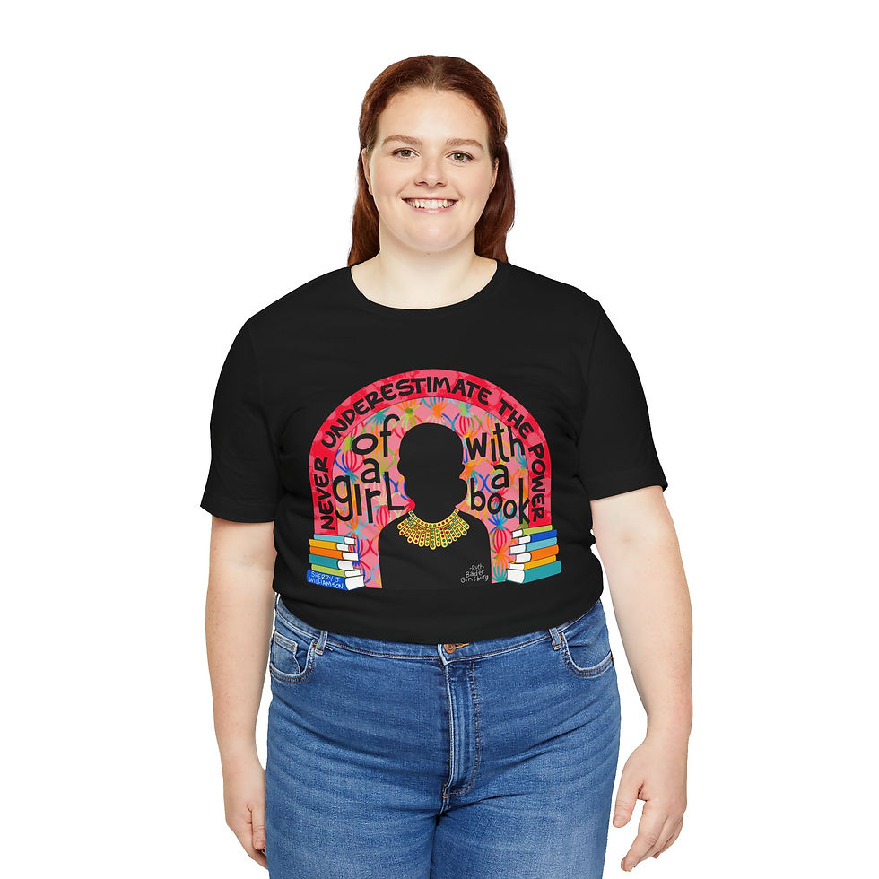 Thumbnail: RBG Book Quote Unisex Jersey Short Sleeve Tee FREE SHIP US
