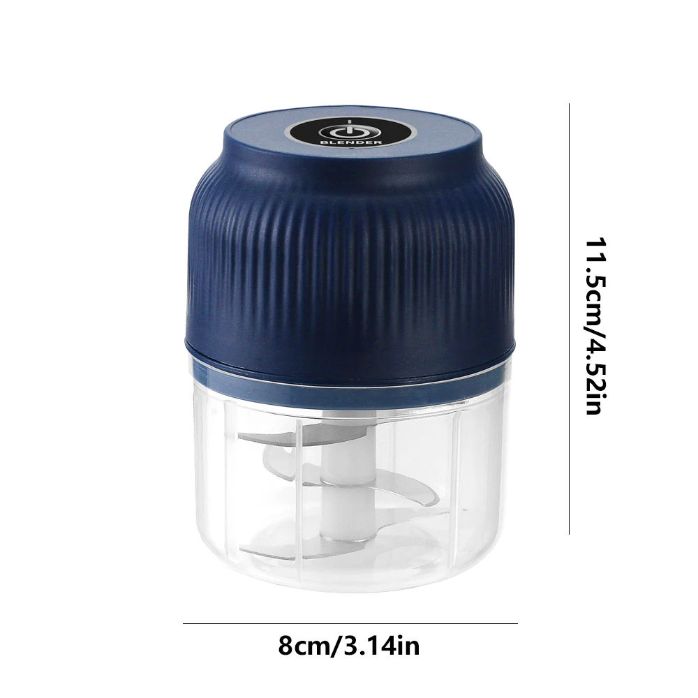 250ml mini wireless usb rechargeable electric vegetable chopper garlic crusher f