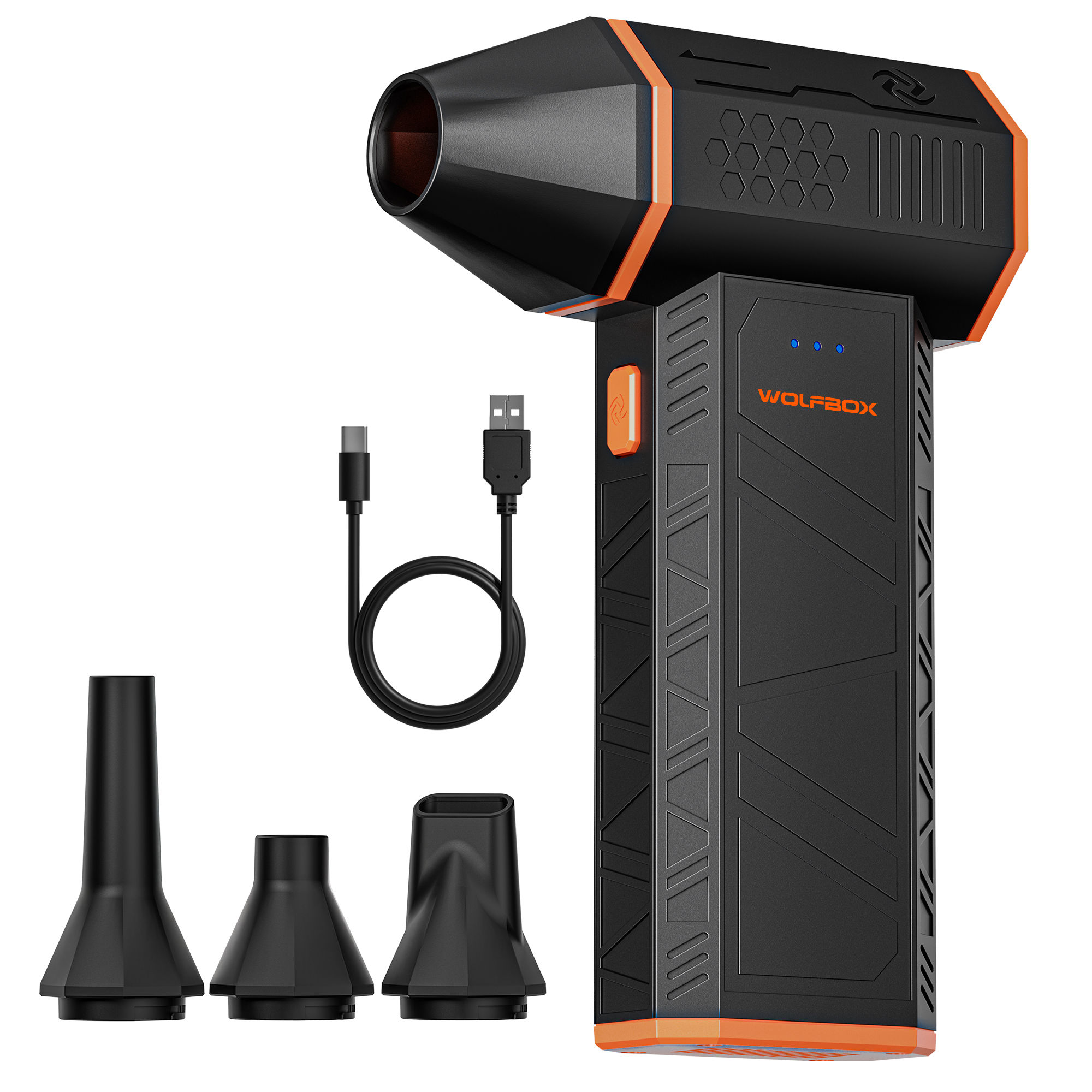 Wolfbox mf50 elétrico air duster air blower-110000rpm super power, recarregável