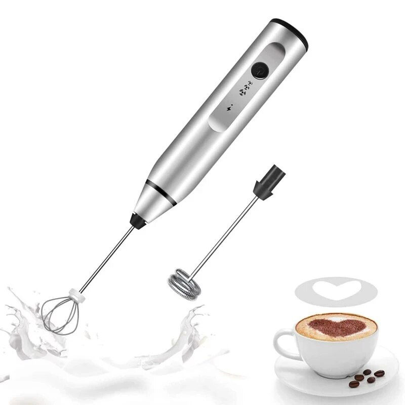 Portable electric milk frothers handheld blender usb mini coffee maker whisk mix