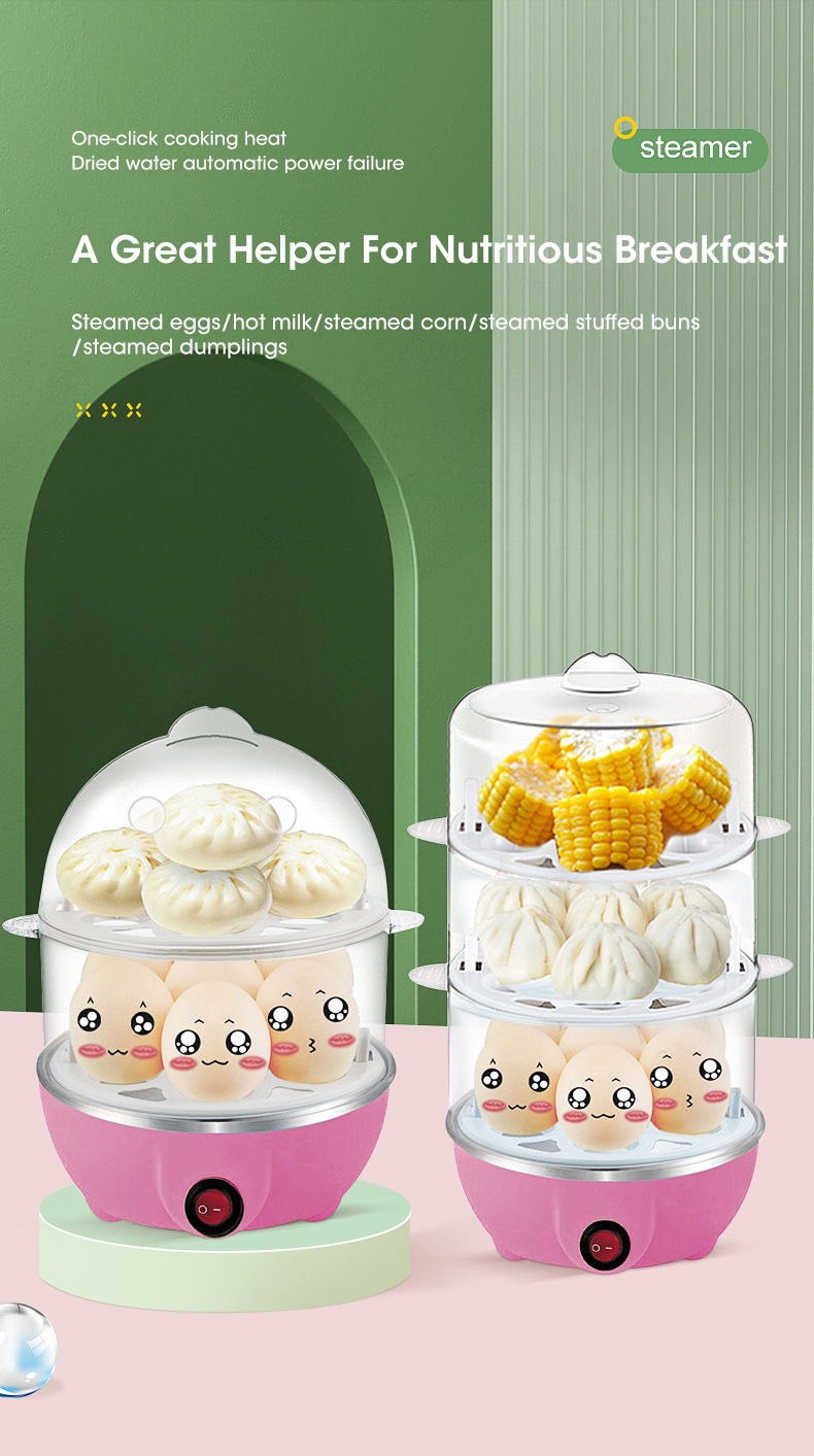 Miniatura: Egg cooker automatic power off home 7 eggs multi-functional steamed egg custard