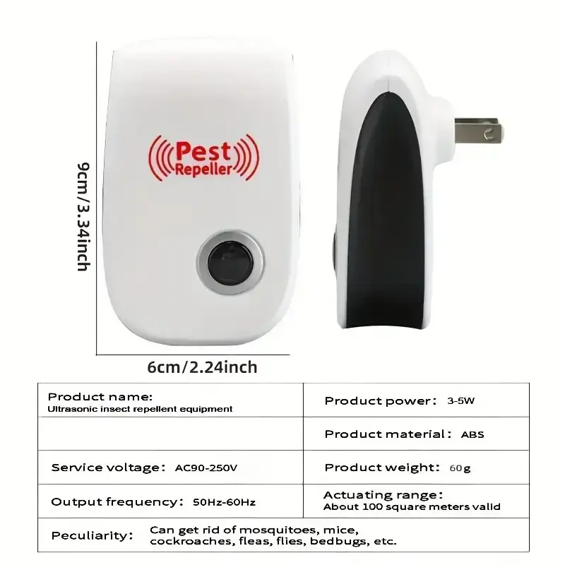 Miniatura: Ultrasonic pest repellent plug-in - insect control para mosquito