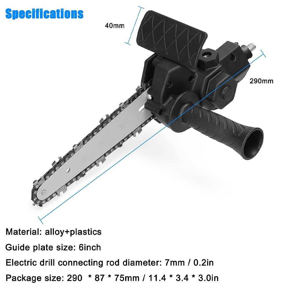 Miniatura: 6-inch elétrico furadeira conversion elétrico chain saw adapter tool, home