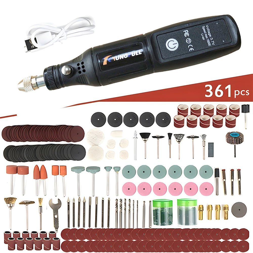 Mini electric drill usb wireless mini handheld drill rotary tool woodworking eng