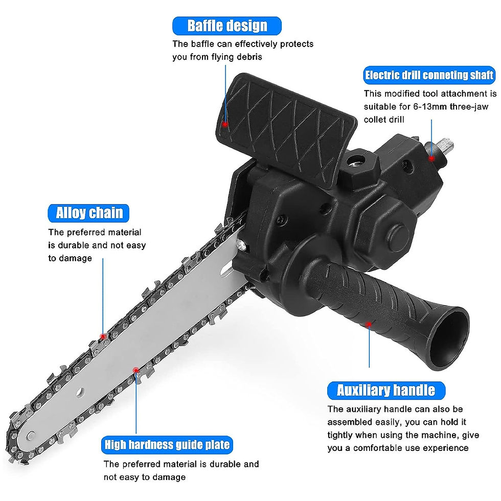 Miniatura: 6-inch elétrico furadeira conversion elétrico chain saw adapter tool, home