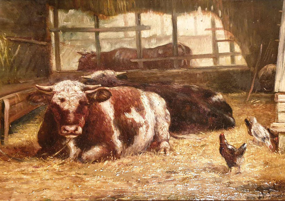Le Bœuf à l’étable et le coq