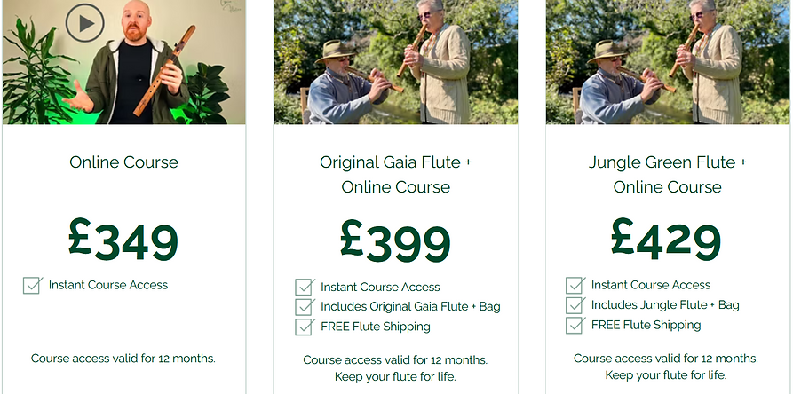 Gaia Flutes Course Flute Bundle Deals