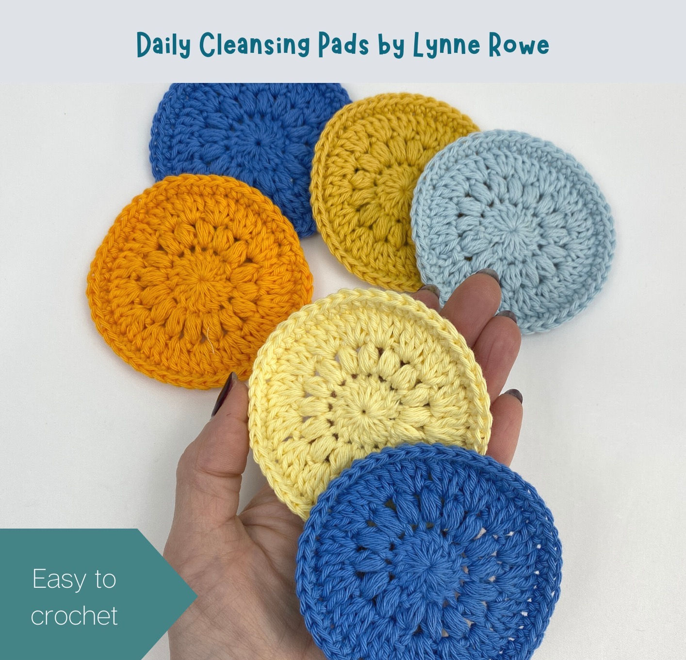 Crochet Face Pads ~ PDF pattern to download