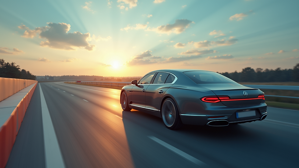 Vue en gros plan d'une voiture propre et brillante