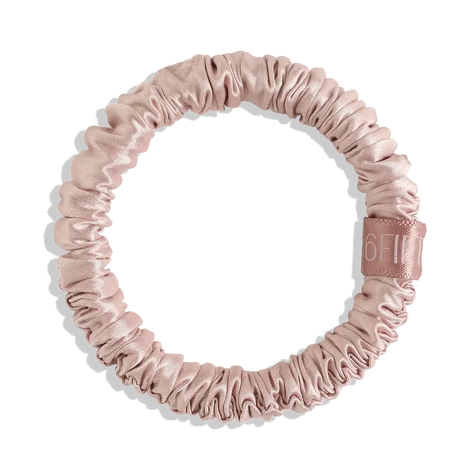 Thumbnail: Slim Silk Scrunchies - Rosaline