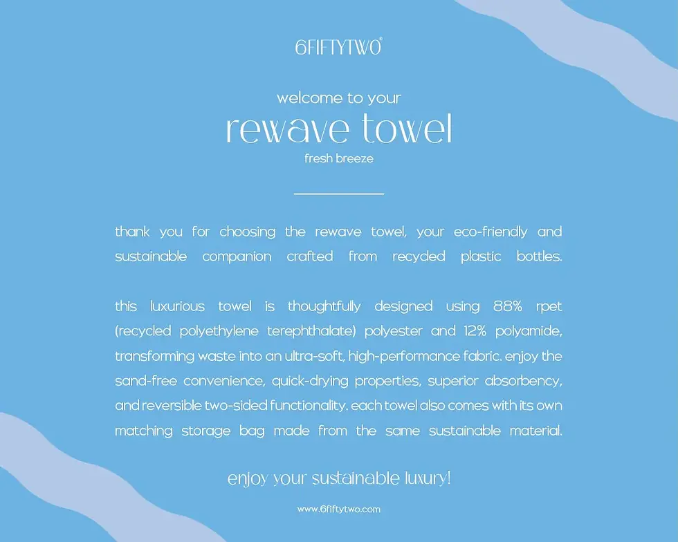 Thumbnail: Rewave Towel - Fresh Breeze